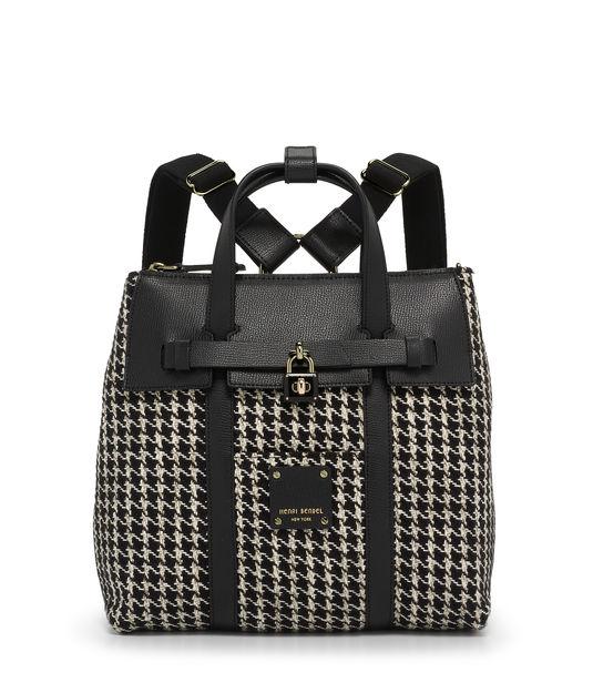 Henri Bendel Jetsetter Mini Convertible Houndstooth Backpack