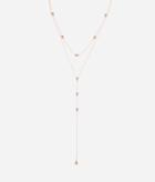 Henri Bendel Luxe Pave Heart Double Pendant Necklace