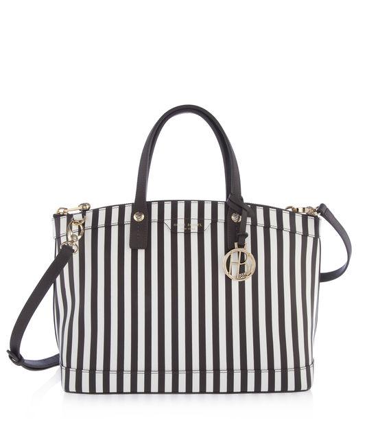 Henri Bendel Centennial Stripe Satchel