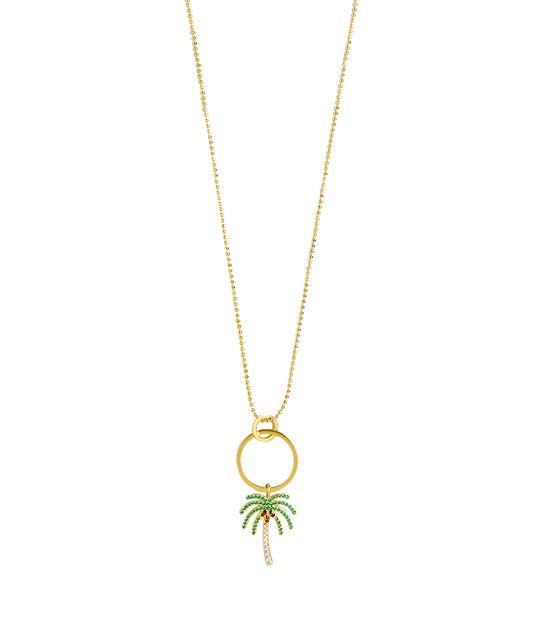 Henri Bendel Palm Tree Pendant Necklace