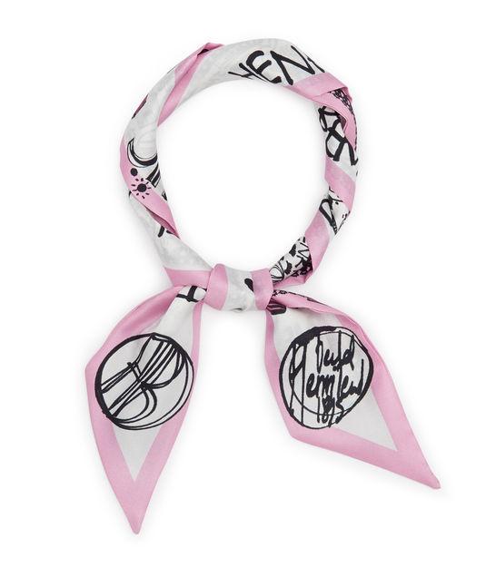 Henri Bendel Whimsy Graffiti Skinny Mini Scarf