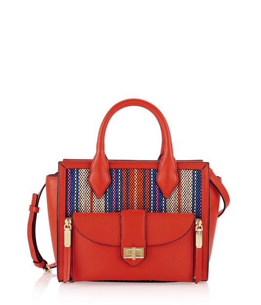 Henri Bendel Rivington Woven Straw Mini Tote