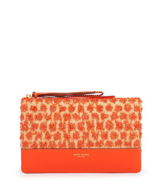 Henri Bendel Raffia Pom Pom Pouch