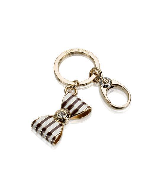 Henri Bendel Bendel Bow Stripe Key Fob