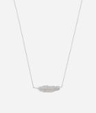 Henri Bendel Luxe Pave Feather Pendant