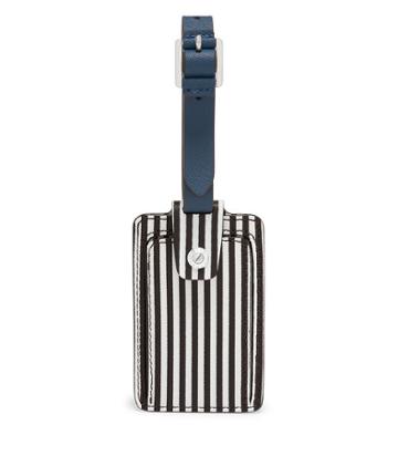 Henri Bendel Centennial Stripe Blocked Bag Tag