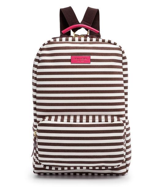 Henri Bendel Striped Canvas Backpack
