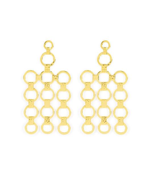 Henri Bendel Hammered Chandelier Earring