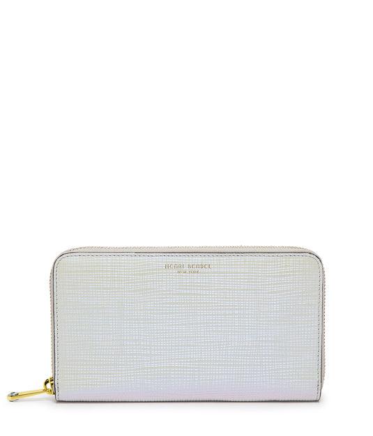 Henri Bendel West 57th Iridescent Zip Around Continental Wallet