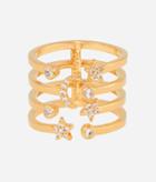 Henri Bendel Luxe Chic Moon Stack Ring