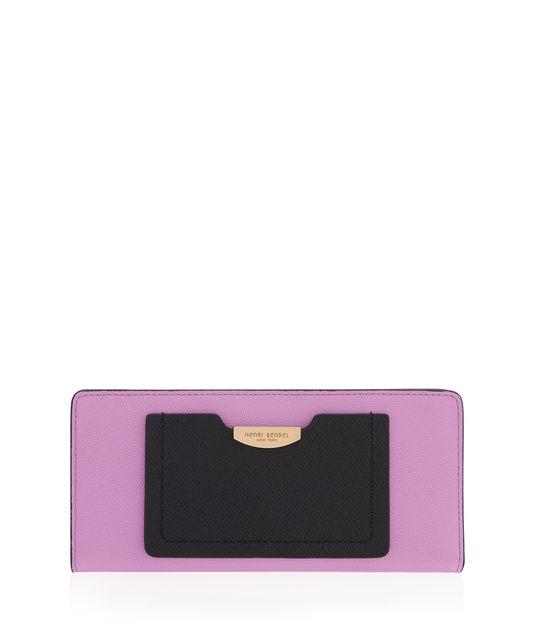 Henri Bendel Flatiron Color Blocked Single Snap Wallet