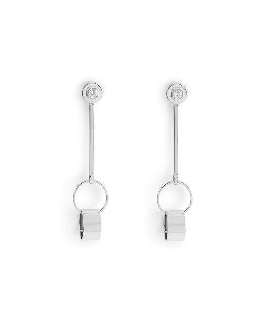 Henri Bendel Luxe Signet Stone Drop Earrings
