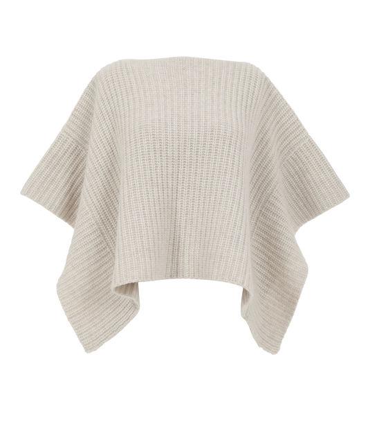 Henri Bendel Cashmere Ribbed Cape