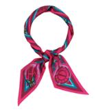 Henri Bendel Whimsy Skinny Mini Scarf With Butterfly Print
