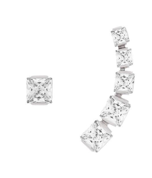 Henri Bendel Graphic Crystal Arc Stud