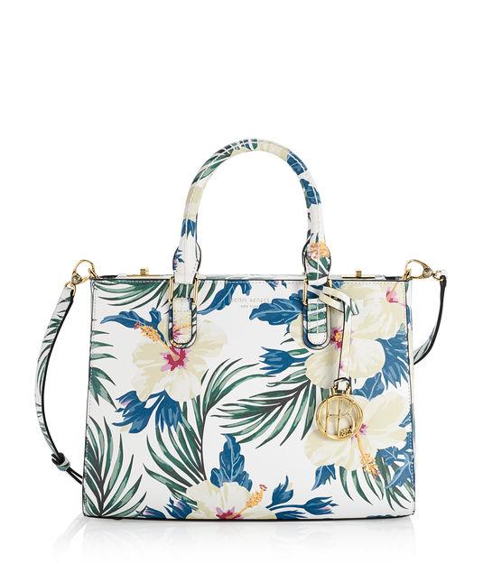 Henri Bendel West 57th Floral Print Turnlock Satchel