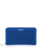 Henri Bendel West 57th Perforated Zip Around Continental Wallet