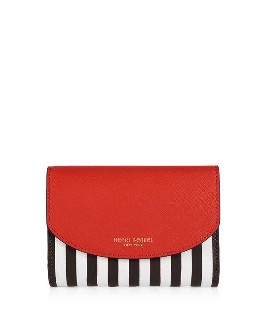 Henri Bendel Centennial Stripe Medium Wallet
