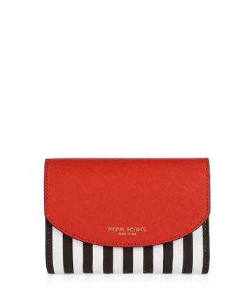 Henri Bendel Centennial Stripe Medium Wallet