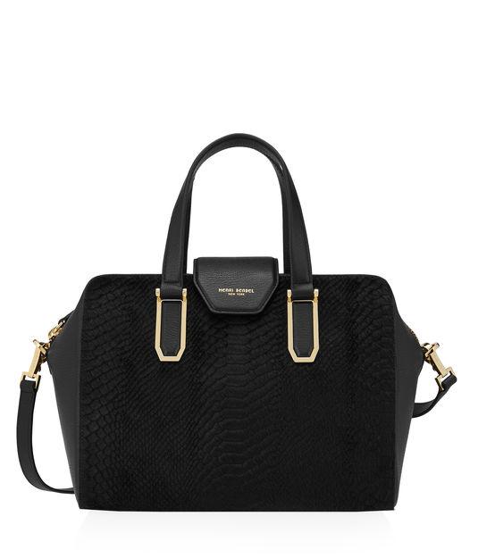 Henri Bendel Houston Snake Haircalf Satchel