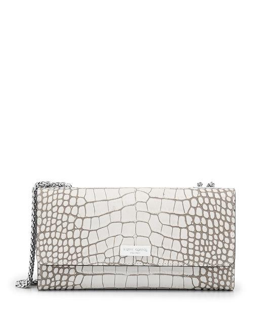 Henri Bendel Uptown Out & About Croco Organizer Wallet On A Chain