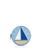 Henri Bendel West 57th Round Sailboat Coin Purse