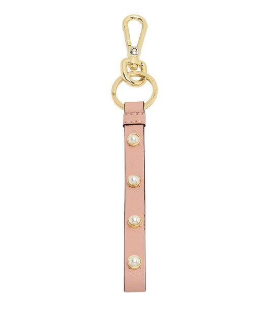 Henri Bendel Pearl Leather Loop Key Fob