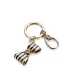 Henri Bendel Bow Stripe Key Fob