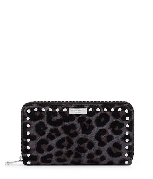 Henri Bendel West 57th Leopard Haircalf Zip Around Continental Wallet