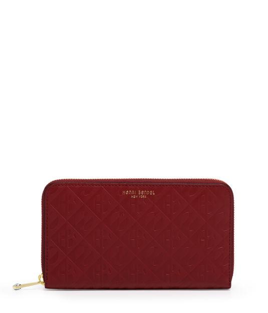 Henri Bendel Empire Zip Around Continental Wallet