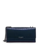 Henri Bendel Uptown Petrol Snake Out & About Organizer Wallet On A Chain