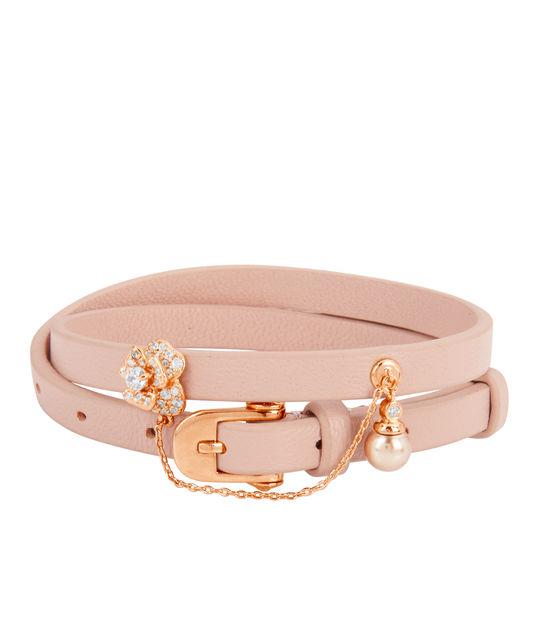 Henri Bendel Black Iris Leather Bracelet