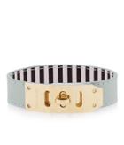 Henri Bendel Whitney Turnlock Leather Cuff Bracelet