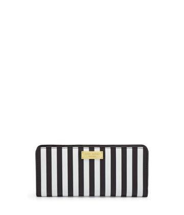 Henri Bendel Centennial Stripe Single Snap Wallet