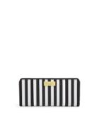Henri Bendel Centennial Stripe Single Snap Wallet