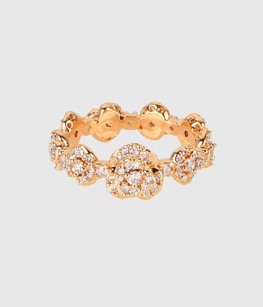 Henri Bendel Luxe Rose Bouquet Band Ring