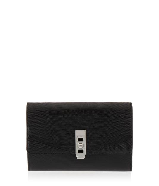 Henri Bendel Uptown Lizard Wallet On A Chain