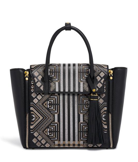 Henri Bendel Chrystie Embroidered Satchel
