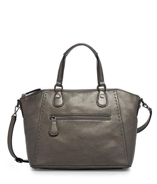 Henri Bendel Dakota Metallic Studded Satchel