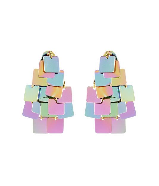 Henri Bendel Holographic Chandelier Earrings