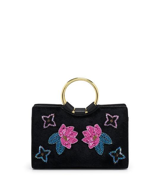 Henri Bendel Marquis Mini Haircalf Applique Satchel