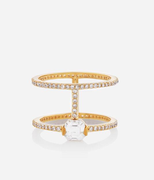 Henri Bendel Luxe Asscher Cut Harness Ring