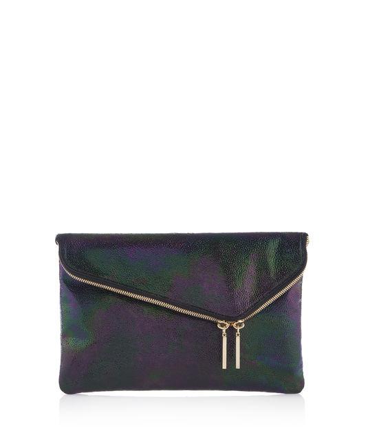 Henri Bendel Debutante Petrol Convertible Clutch