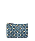 Henri Bendel West 57th Foulard Print Mini Zip Coin Purse