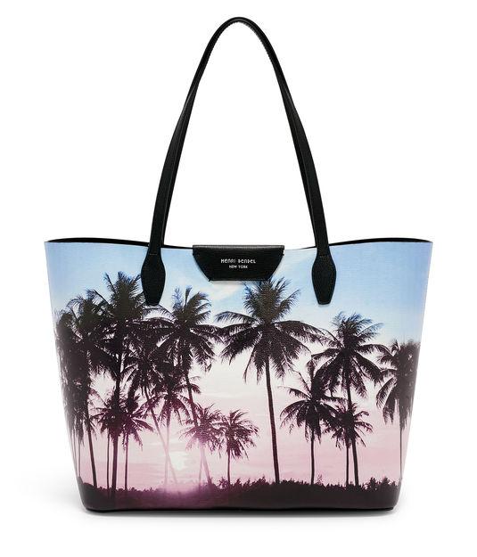 Henri Bendel West 57th Palm Print E/w Tote