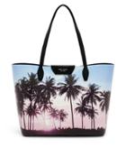 Henri Bendel West 57th Palm Print E/w Tote