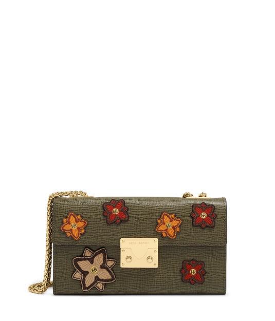 Henri Bendel Waldorf Wallet On A Chain With Patches
