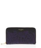 Henri Bendel West 57 Damask Zip Around Continental Wallet