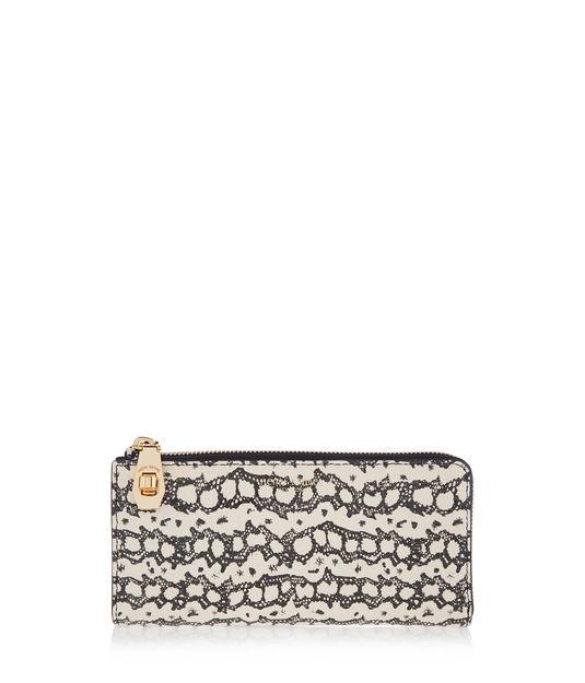 Henri Bendel Beekman Snake Zip Wallet