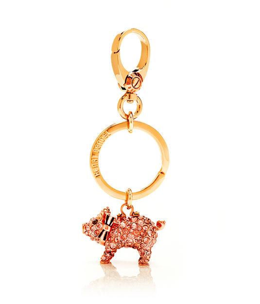 Henri Bendel Henrietta Pig Crystal Key Fob